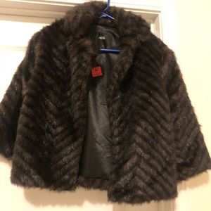 Faux Fur Cape